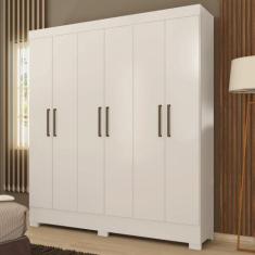 Guarda Roupa Casal 6 Portas e 2 Gavetas Verso - Demóbile, Amêndola Tou