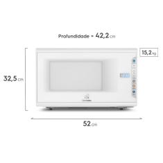 Micro-ondas Electrolux 31L Branco com Painel Integrado e Display Econômico (MI41T) 127V