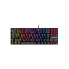 Teclado Mecânico Gamer Warrior Royal Cross, RGB, Switch Blue, TKL, ABNT2, Preto - TC312    