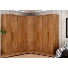 Guarda-Roupa Modulado de Casal Safira 001 em MDF com 9 Portas e 6 Gave