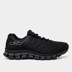 Tênis Olympikus Dynamic Masculino, Chumbo, Preto, 39