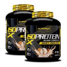 Kit 2x Whey Protein Isolado Blend Complex 2Kg - XPRO-Unissex
