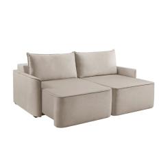 Sofá 4 Lugares Retrátil Moon Linho Cru