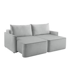 Sofá 3 Lugares Retrátil Moon Linho Gelo 220 cm