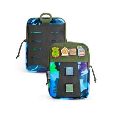 Bolsa de cintura compacta TACTICAL GEEK Block K EDC, organizador de bolso utilitário com almofada de cache, bolsa de ferramentas com zíper de nylon, organização multiuso de pequenos dispositivos para