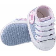 Sapatinho Bebe Tenis Starzinho Menina Confortavel Estiloso - GPM  Shoe