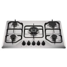 Cooktop 5 Bocas a Gás Electrolux Inox Experience Multi Chama e Grade F