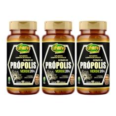 Kit 3 Própolis Verde + Vitamina C Zinco e Selênio Unilife 60 cápsulas
