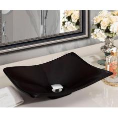 Kit Cuba Concava Sobrepor C/ Valvula Click - Loja DoceLar, Preto