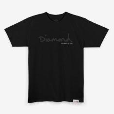 Camiseta Diamond Og Script Tee Masculino-Masculino