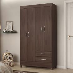 Guarda-Roupa Astro 4 Portas Café Touch - Demóbile