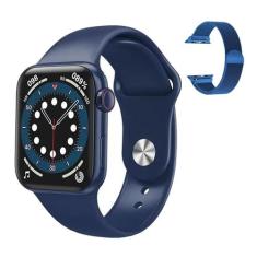 Relógio smartwatch HW12 41mm android e ios Com Pulseira Metal Extra - 