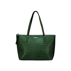 Bolsa Feminina Grife Wj Croco Golden 45474