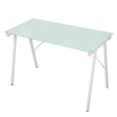 Mesa Com Tampo de Vidro Escrivaninha Para Escritório Quarto Anima, Bra