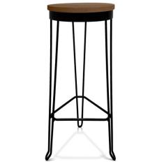 Banqueta Alta Banco Guatemala Estilo Industrial - Preto/ Villandry - G