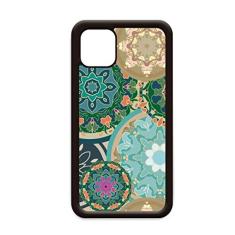 Impressão de tecido de repetição de arte circular colorida para iPhone 11 Pro Max capa para Apple Mobile Case Shell