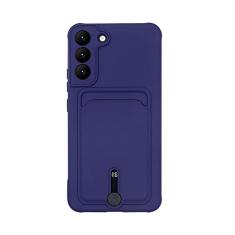 Caixa de telefone de silicone com slot para cartão de cor doce para Samsung S23 S22 Ultra S21 Plus S20 S21FE A52 A72 A51 A71 A32 A53 capa de carteira macia, T2, para Samsung A22 4G