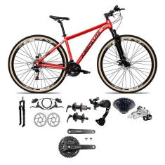 Bicicleta 29 Absolute Nero 5 Shimano Alívio-Altus 27v K7 Hidráulico Trava Pedivela Mt101 Pneu Faixa-Unissex