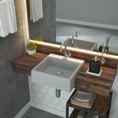 Kit Cuba Xq355 Válvula Click Botão 1 Polegada B Compace Cinza