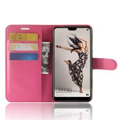 Capa HUAWEI P20 Pro, carteira flip de couro PU premium com compartimento para cartão, suporte e fecho magnético [capa interior à prova de choque de TPU] Compatível com HUAWEI P20 Pro