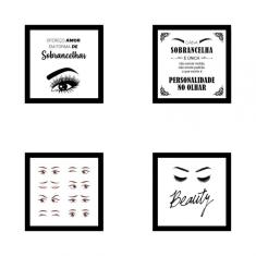 Kit De Quadros Decorativos Mdf Designer De Sobrancelhas 26