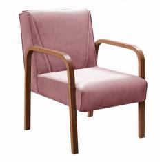 Poltrona Decorativa Anita Cadeira Moderna Sala Recepção Bella Decor