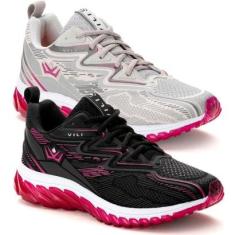 Kit 2 Tênis Feminino Vili Para Academia Caminhada-Feminino