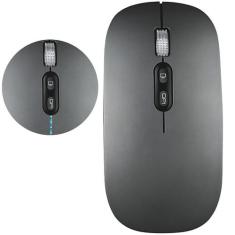 Mouse Recarregável Com 2 Bluetooth + USB Para Macbook Air Pro M1 M2 M3