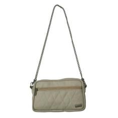 Bolsa Feminina Transversal Couro Legítimo Bege  Coutre Bolsas