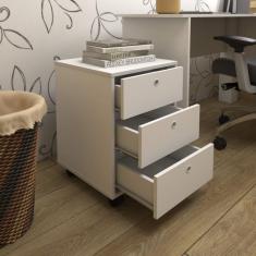 Gaveteiro 3 Gavetas New Artany Branco