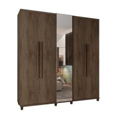 Guarda Roupa com Espelho Amsterdam Freijó