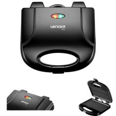 Grill e Sanduicheira Easy PSD121 - Lenoxx 220V, Preto, 220V