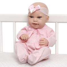 Boneca Reborn Menina Carequinha Recem Nascida Fofa Pagão - Cegonha Reb