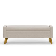 Recamier Bau Londres 1,20m Suede Bege - Clique Decor