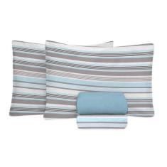 Jogo de Cama Casal King 180 Fios Algodão 4 Peças Estampado - Fiori, Br