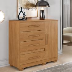 Cômoda 4 Gavetas 1 Porta com Pés Florença Benetil