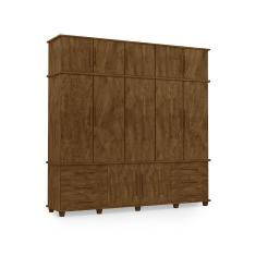 Guarda Roupa Casal Berlim 12 Portas 6 Gavetas MDF Malbec Casa H