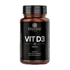 Vitamina D3 Vit D3 2000Ui 120 Caps - Imunidade - Essential Nutrition