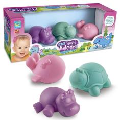 03 Mordedor Para Banho Coleção Bebe Bichinhos Baby Girls