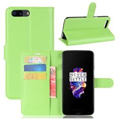 Capa carteira para OnePlus 5, capa carteira flip de couro PU premium com compartimento para cartão, suporte e fecho magnético [capa interna de TPU à prova de choque] Compatível com OnePlus 5