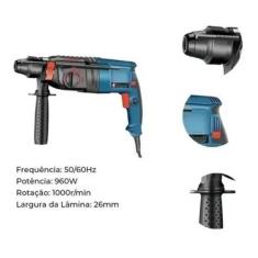 Furadeira industrial alto impacto 220v maleta sds max 910w