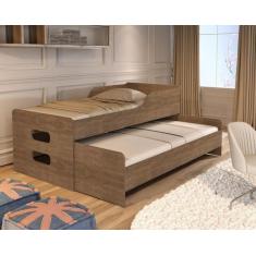 Bicama Solteiro Elis Segura Estrado Alta Qualidade 100% MDF - Anyben, 