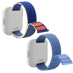 Kuaguozhe Pacote com 2 pulseiras de nylon de substituição compatíveis com pulseira de relógio Tmobile Syncup, design de gancho e laço, fácil de colocar e tirar, respirável e lavável