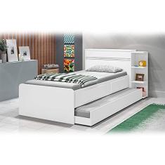 Cama Baú Jade Branco - JeA Móveis
