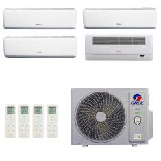 Ar-Condicionado Multi Split Inverter R-32 Gree 36.000 (3x Evap HW 12.000 + 1x Evap Cassete 1 Via 9.000) Quente/Frio 220V
