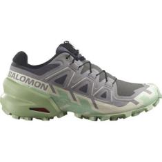 Tênis Feminino Speedcross 6 e Cinza Trail Running Salomon-Feminino