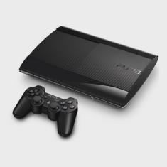 Sony Playstation 3 Super Slim 500gb + 3 Jogos Cor Charcoal Black
