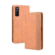 Capa para Huawei Enjoy 20 Pro, carteira de couro com suporte flip para Huawei Enjoy 20 Pro, capa magnética retrô para celular, capa carteira com compartimentos para cartões