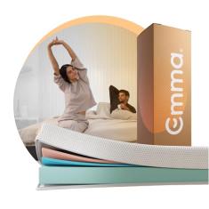 Colchão Queen Emma One Plus - Firme com tecnologia alemã, 100 noites de teste e 10 anos de garantia.