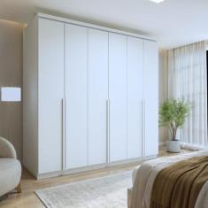 Guarda-Roupa Casal 6 Portas 4 Gavetas Alonzo 100% MDF - Móveis Lopas
